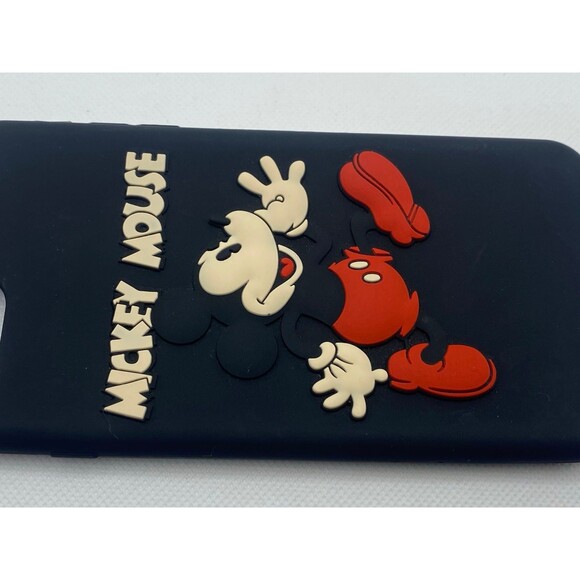MICKEY MOUSE‎ RUNNING Black Phone Case 3D silicone iPhone 678 Plus - Picture 6 of 7